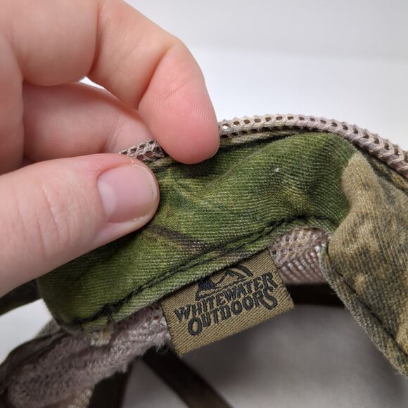 Realtree Strapback Trucker Hat Camo OS Adjustable Blank Whitewater Outdoors - Picture 8 of 9